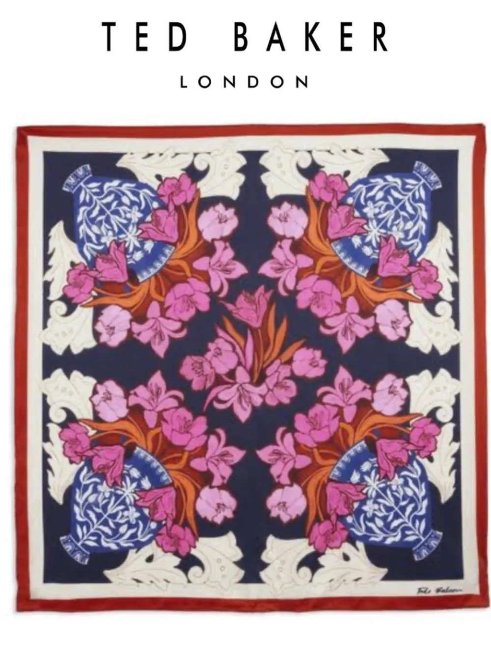Ted Baker Kelley Floral Print Silk Scarf